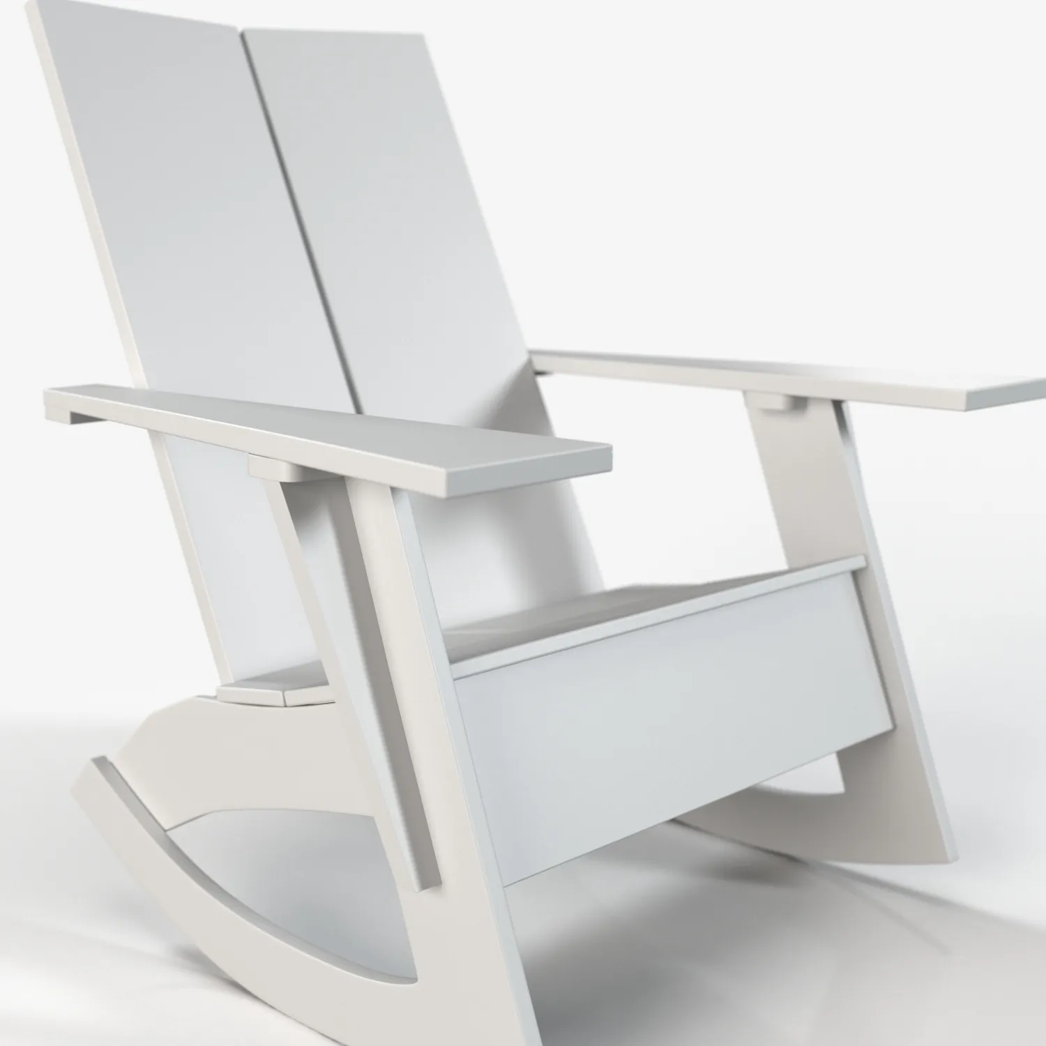 Modern Adirondack Rocking Chair PBR 3D Model_05